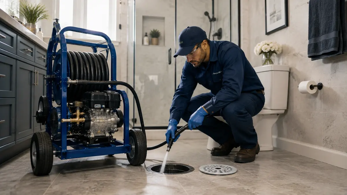 Bathroom Drain Hydro Jetting in Spreckels
