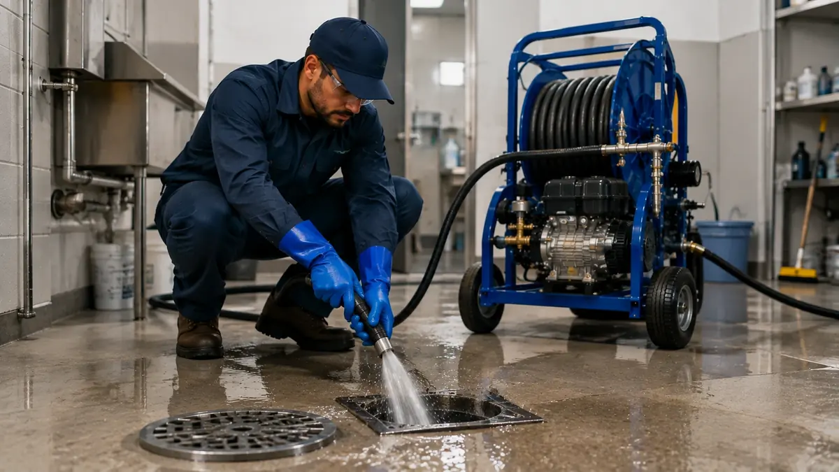 Floor Drain Hydro Jet Cleaning in Spreckels