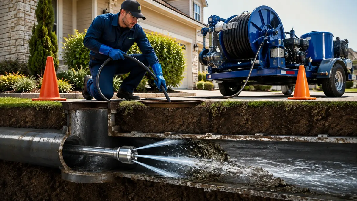 Main Sewer Line Hydro Jet Cleaning in Spreckels