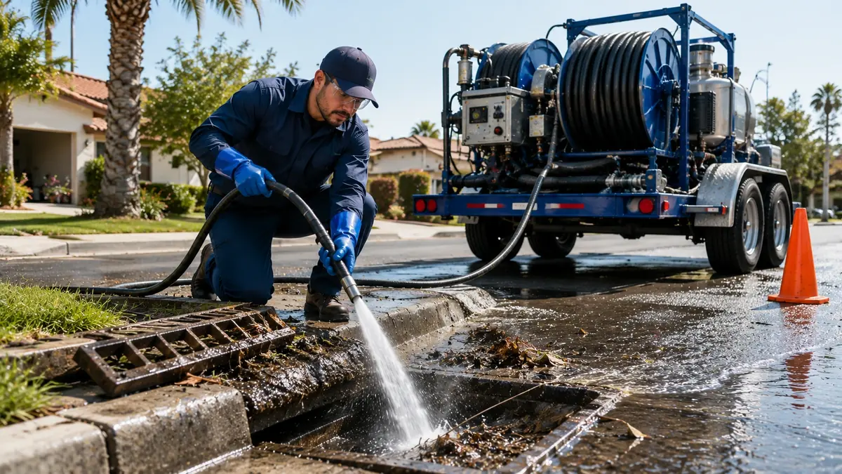 Storm Drain Hydro Jet Cleaning in Spreckels